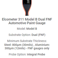 دستگاه ضخامت سنج رنگ و تستر رنگ دیجیتال خودرو دو کاره ( FNF) مدل Elcometer 311 ساخت انگلستان