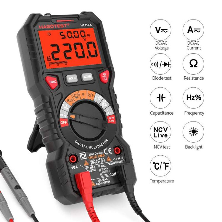 مولتی متر دیجیتال هابوتست مدل HT118A ( نمایندگی اصلی جوش آزما تجهیز)