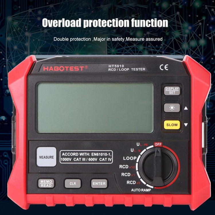 دستگاه تستر RCD/LOOP هابوتست مدل HT5910 ( نمایندگی اصلی جوش آزما تجهیز 09120741826)