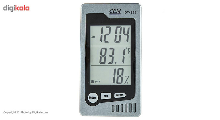 دماسنج و رطوبت سنج سی ای ام مدل DT-322