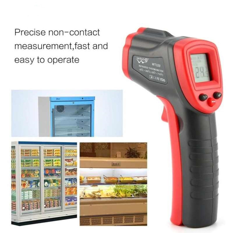 ترمومتر لیزری وینتکت مدل WT-320 تا دمای 380 درجه ( نمایندگی اصلی جوش آزما تجهیز)
