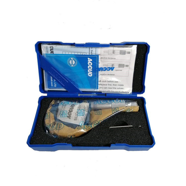 میکرومتر خارج سنج آکاد مدل 01-001-321 گستره 25 - 0 میلی متر