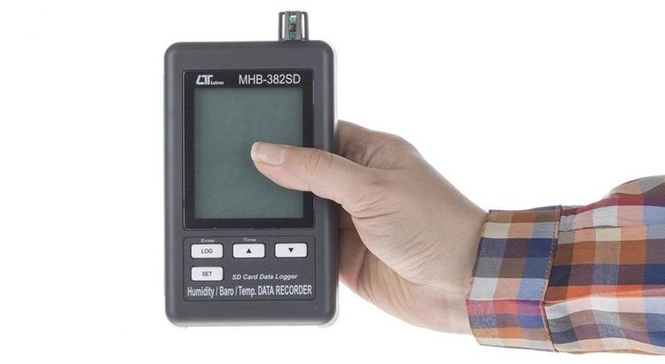 دیتالاگر دما و رطوبت و فشار دیجیتالی لوترون مدل MHB-382SD