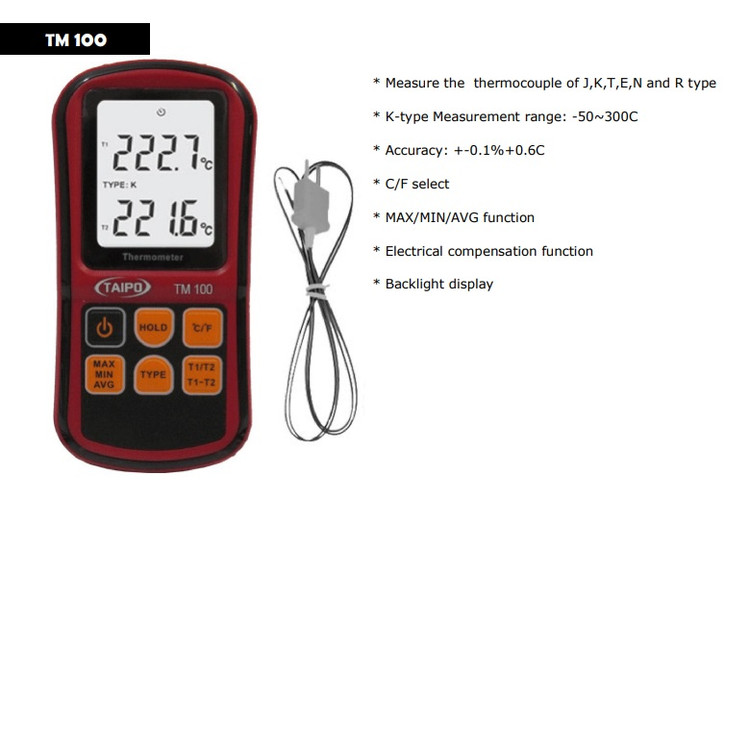 ترمومتر دیجیتال تماسی مدل TM100