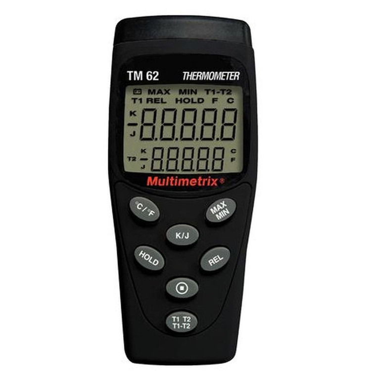 ترمومتر تماسی مولتیمتریکس مدل TM62 دو کاناله