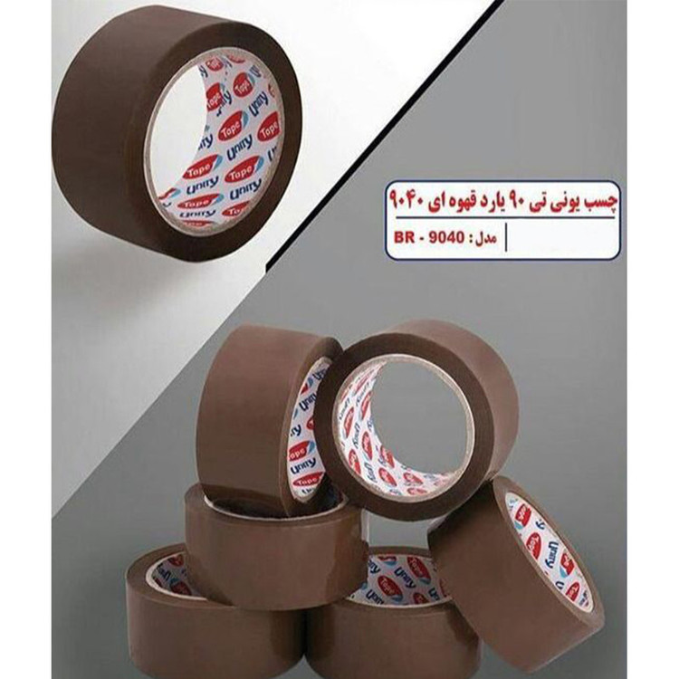 چسب پهن یونیتی مدل Bwn-9040-90Y عرض 4.8 سانتی متر بسته 6 عددی