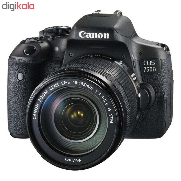 دوربین دیجیتال کانن مدل 750D Rebel T6i Kiss X8i به همراه لنز 18-135 میلی متر IS STM و لوازم جانبی