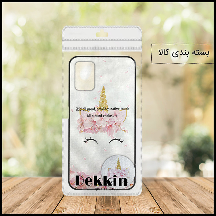 کاور دکین مدل Rikki طرح Flower Unicorn مناسب برای گوشی موبایل شیائومی Redmi 9T به همراه پایه نگهدارنده