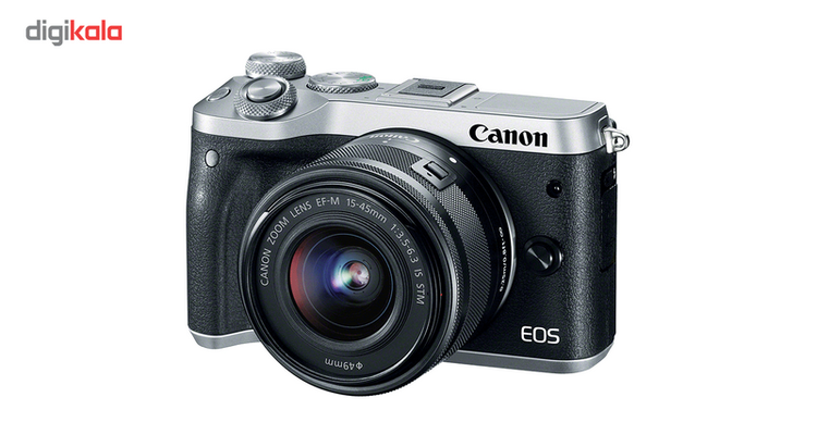 دوربین دیجیتال بدون آینه کانن مدل EOS M6 به همراه لنز 15-45 میلی متر IS STM