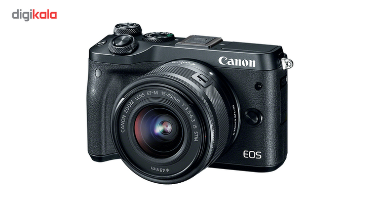 دوربین دیجیتال بدون آینه کانن مدل EOS M6 به همراه لنز 15-45 میلی متر IS STM