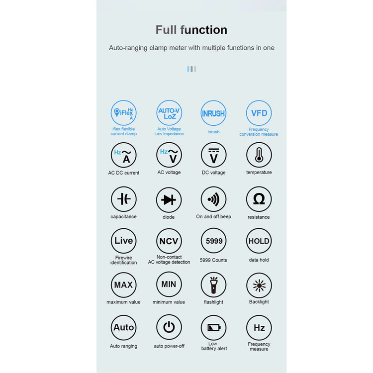 مولتی متر کلمپی دیجیتال مستک مدل CM86A درای TRUR RMS