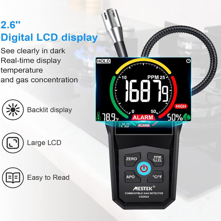 نشت یاب گاز دیجیتال مستک مدل CGD02A