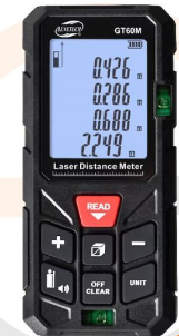 متر لیزری بنتک BENETECH GT60M مدل 80 متری ( نمایندگی اصلی جوش آزما تجهیز 09120741826)
