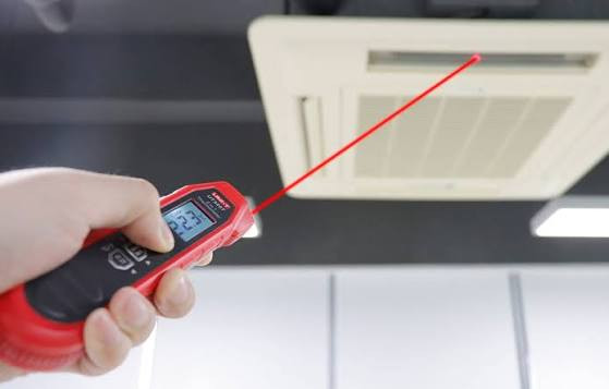ترمومتر یا دماسنج لیزری و نفوذی 300 درجه یونیتی مدل UT320T ( نمایندگی اصلی جوش آزما تجهیز 09120741826)